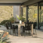 Atica 86.5_ Outdoor Dining Table - Washed Acacia