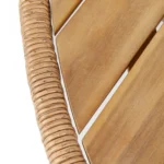 Calliope 54.5_ Outdoor Dining Table - Wicker