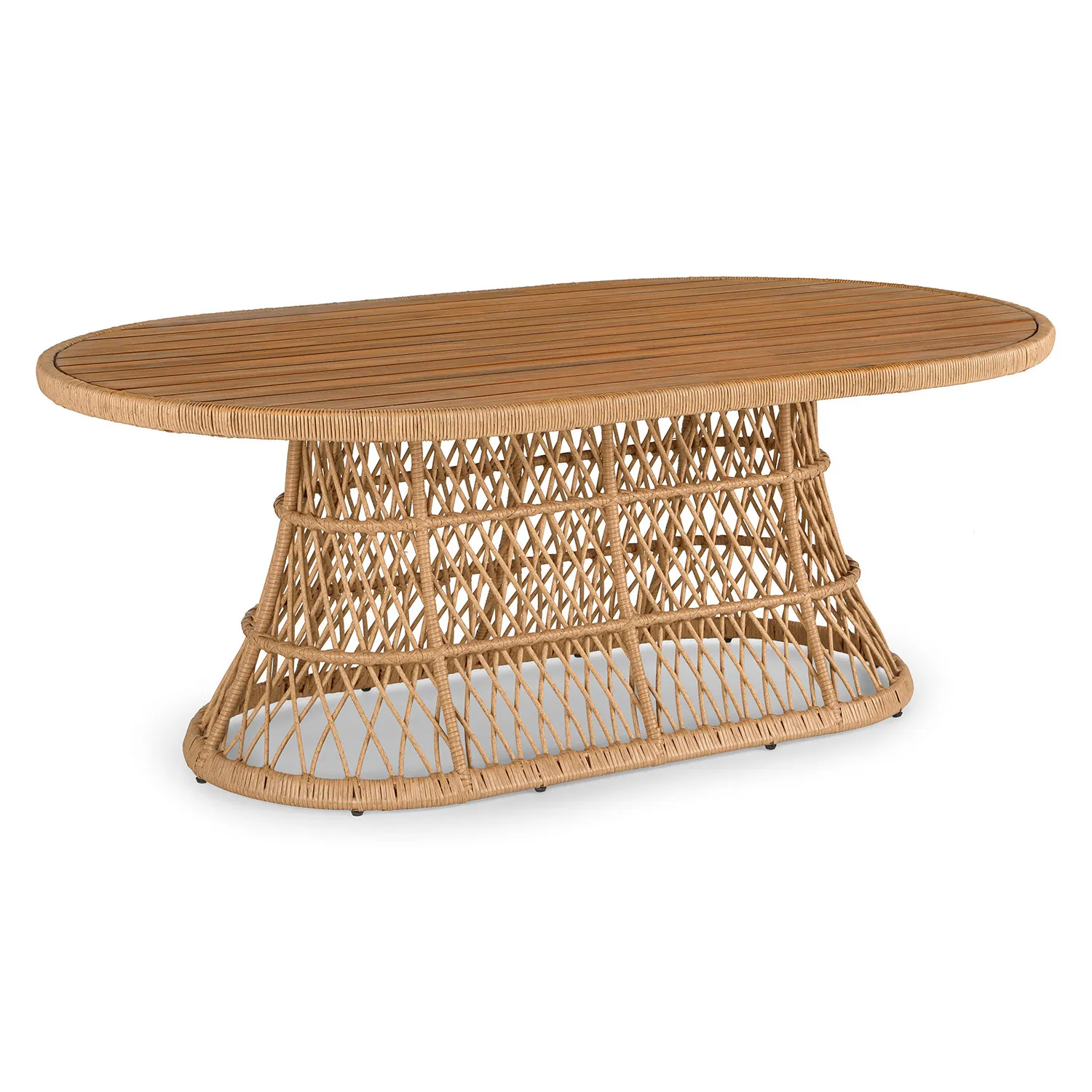 Calliope 78.75_ Outdoor Dining Table  - Wicker - Image 5