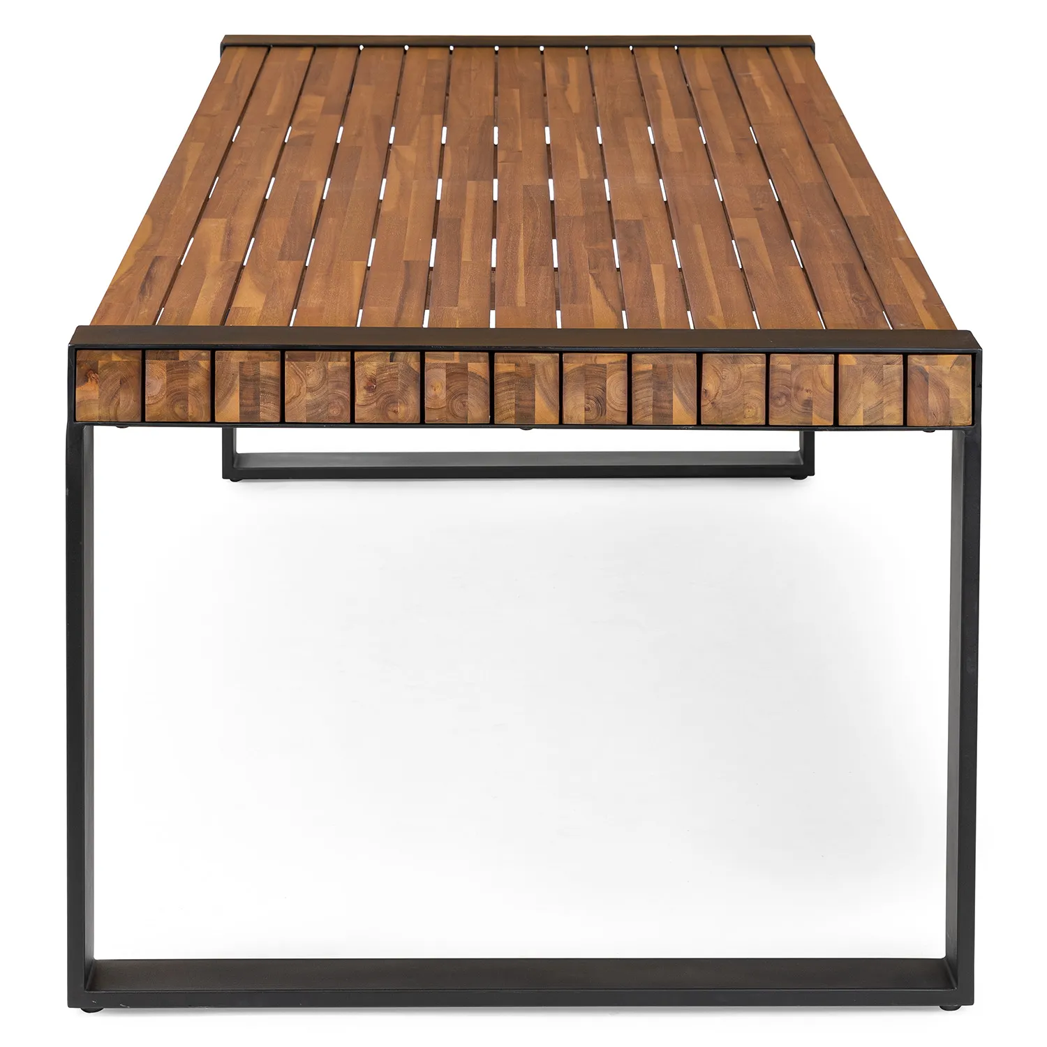 Lubek 94.5_ Outdoor Dining Table - Tuscan Brown - Image 9