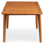 Marol 59_ - 78_ Outdoor Extendable Dining Table - Bronze Teak