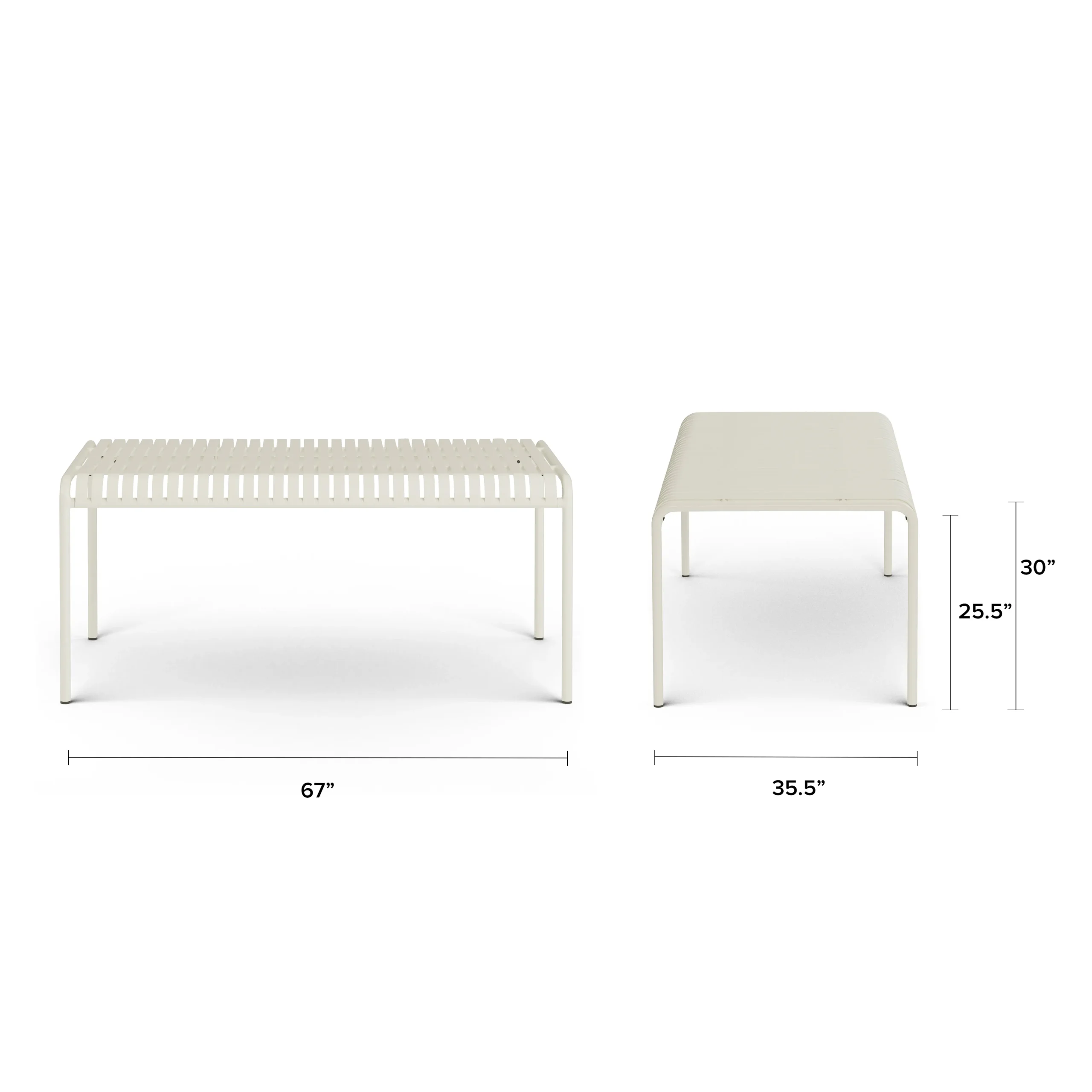 Sarek 67_ Outdoor Dining Table - Taupe - Image 2