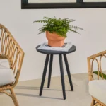 Halden Outdoor Small Side Table - Dark Charcoal