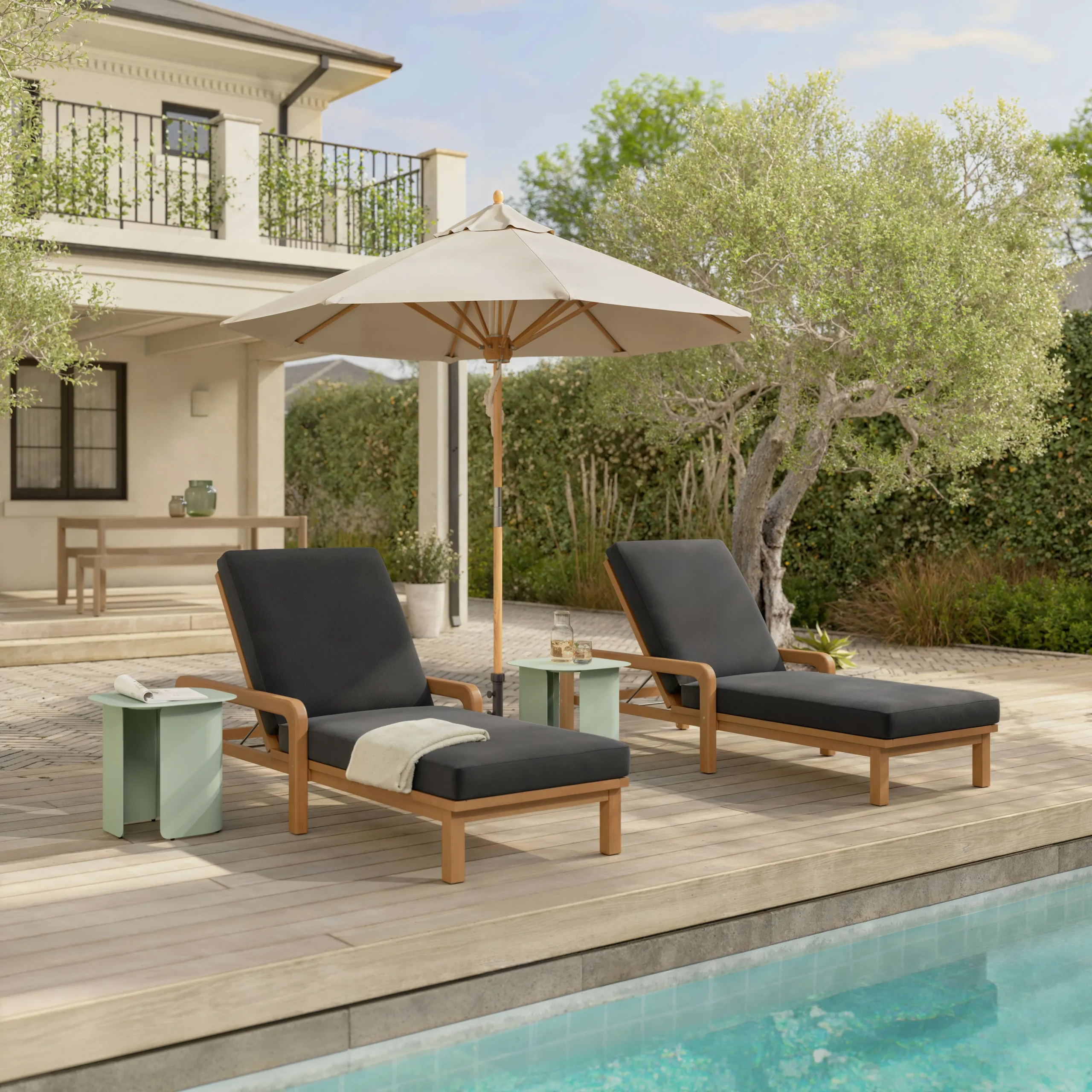 Skane Outdoor Side Table - Green - Image 6