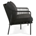 Calicut 67_ Outdoor Loveseat - Coast Black
