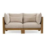 Cove 68.5_ Outdoor Modular Loveseat - Basket Beige