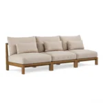 Cove 102.75_ Outdoor Armless Modular Sofa - Basket Beige