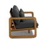 Laholm 70_ Outdoor Loveseat - Dravite Black