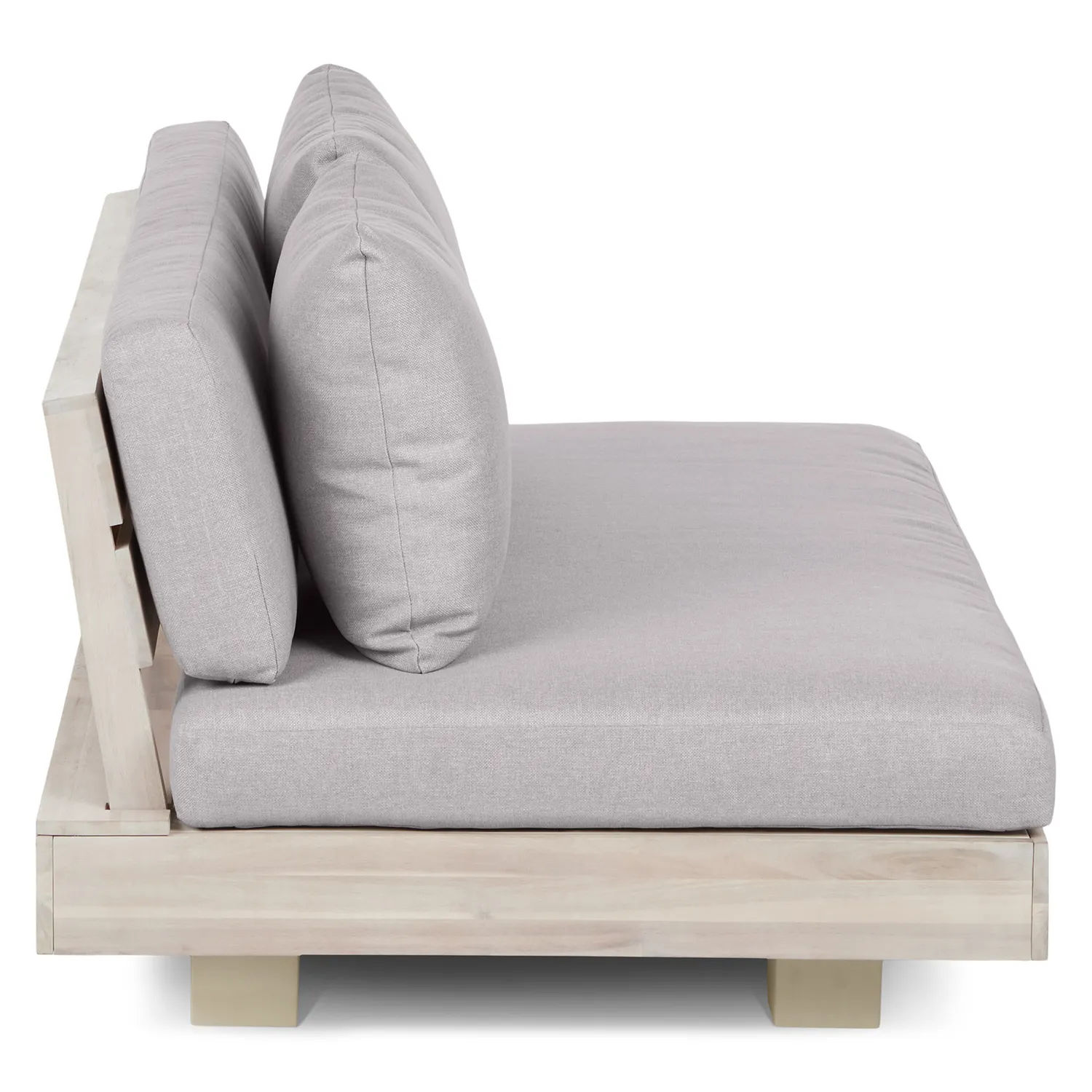 Lubek 50_ Outdoor Low Loveseat - Beach Sand - Image 6
