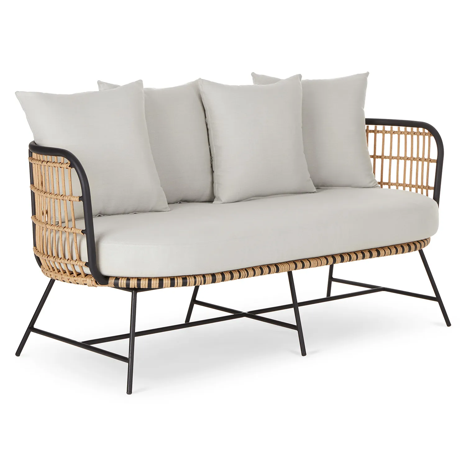 Onya 63.5_ Outdoor Loveseat - Lily White - Image 8