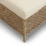 Robbi 29_ Outdoor Ottoman - Dravite Ivory
