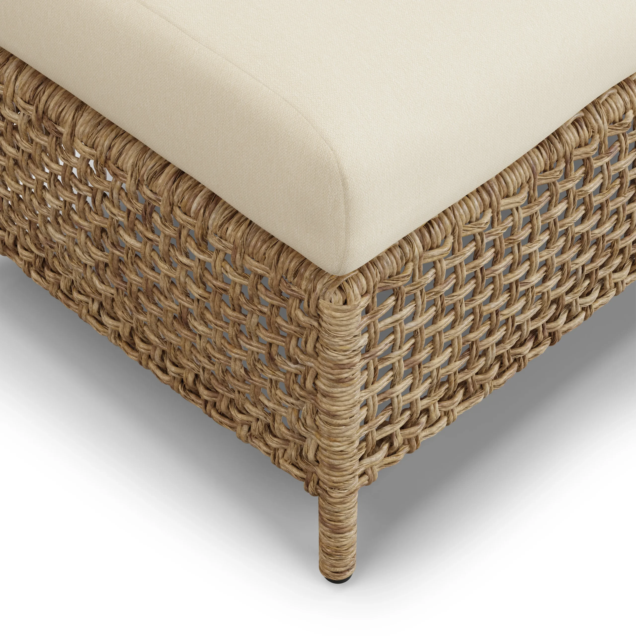Robbi 29_ Outdoor Ottoman - Dravite Ivory - Image 3