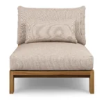 Cove 34.25_ Outdoor Armless Chair Module - Basket Beige