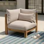 Cove 34.25_ Outdoor Corner Chair Module - Basket Beige