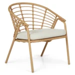 Dalarna 25_ Outdoor Lounge Chair - Dravite Ivory