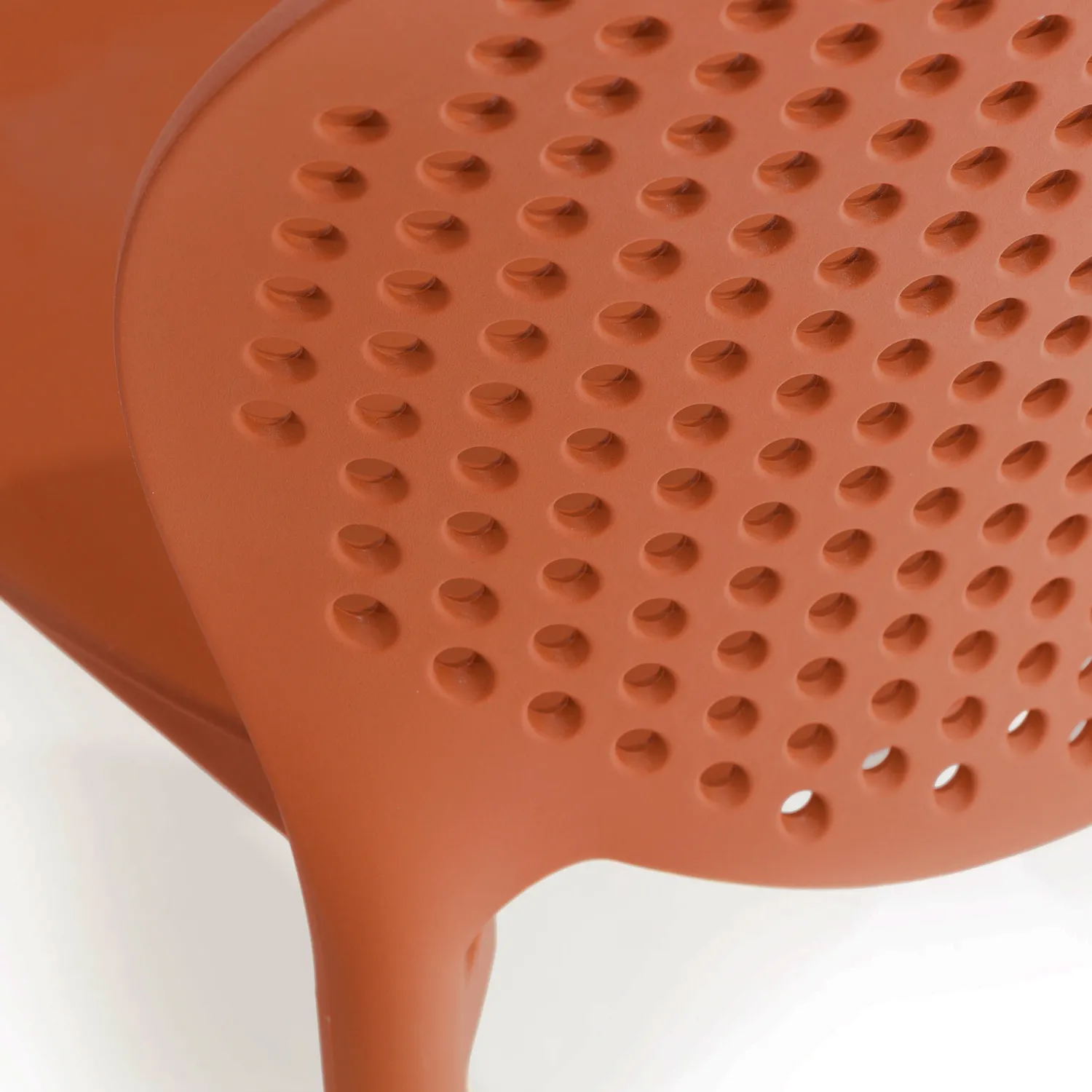 Dot Outdoor Stackable Dining Chair - Tanga Orange - Image 5