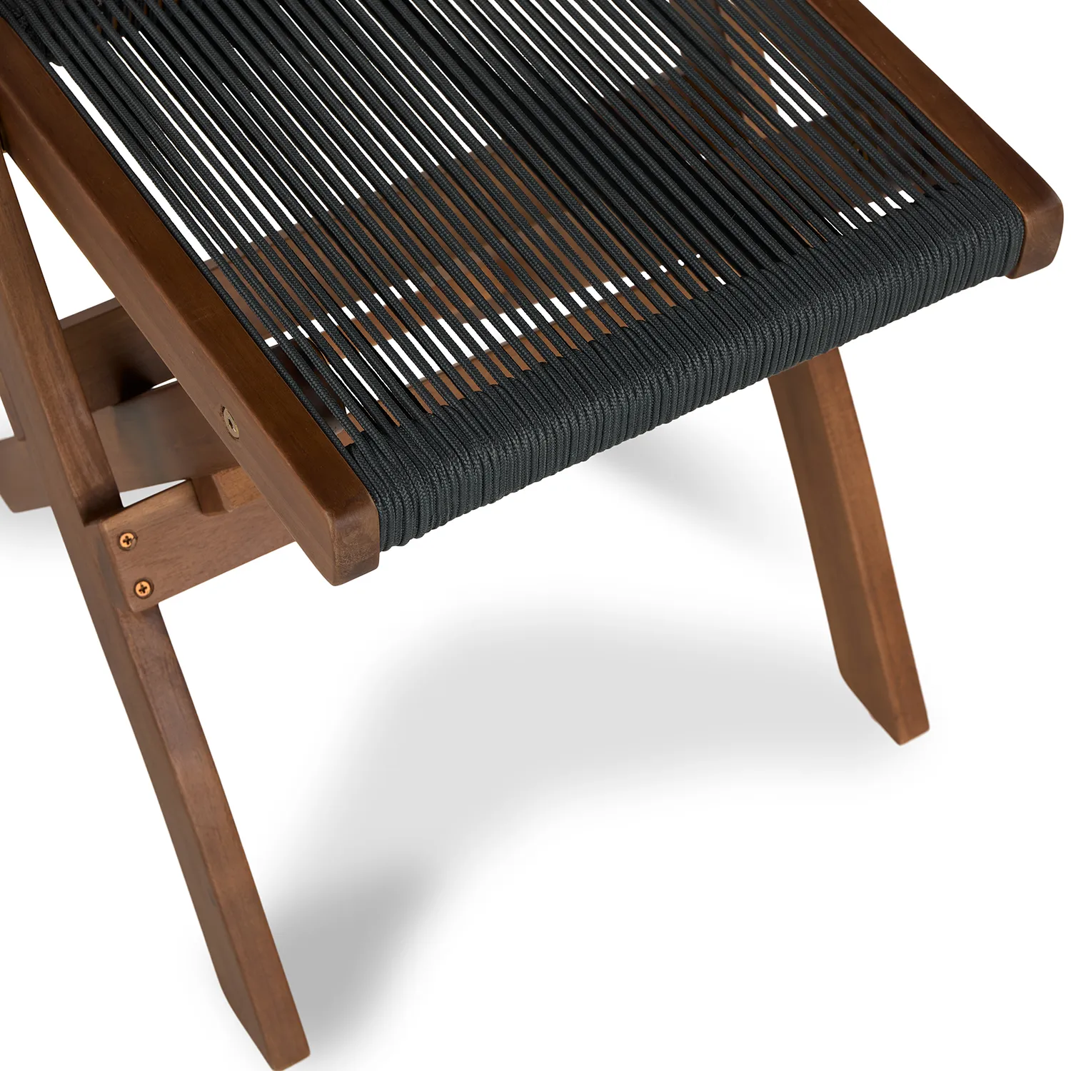 Elanora Outdoor Folding Dining Chair - Dark Acacia - Image 4