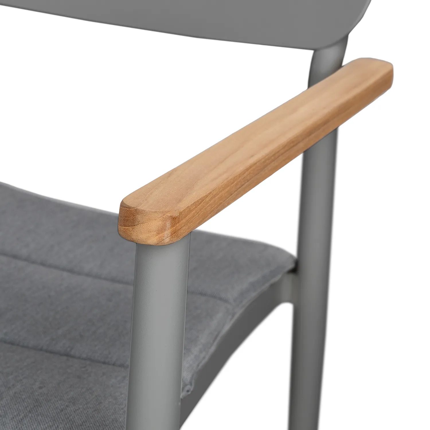 Elan Outdoor Stackable Dining Chair - Dark Gray - Image 9
