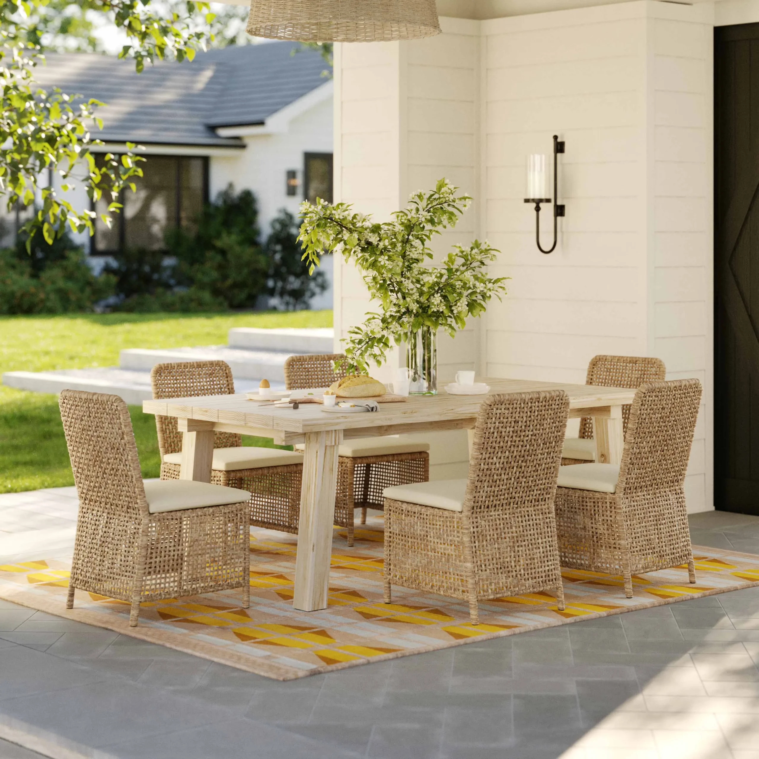 Robbi Outdoor Dining Chair - Dravite Ivory - Image 5