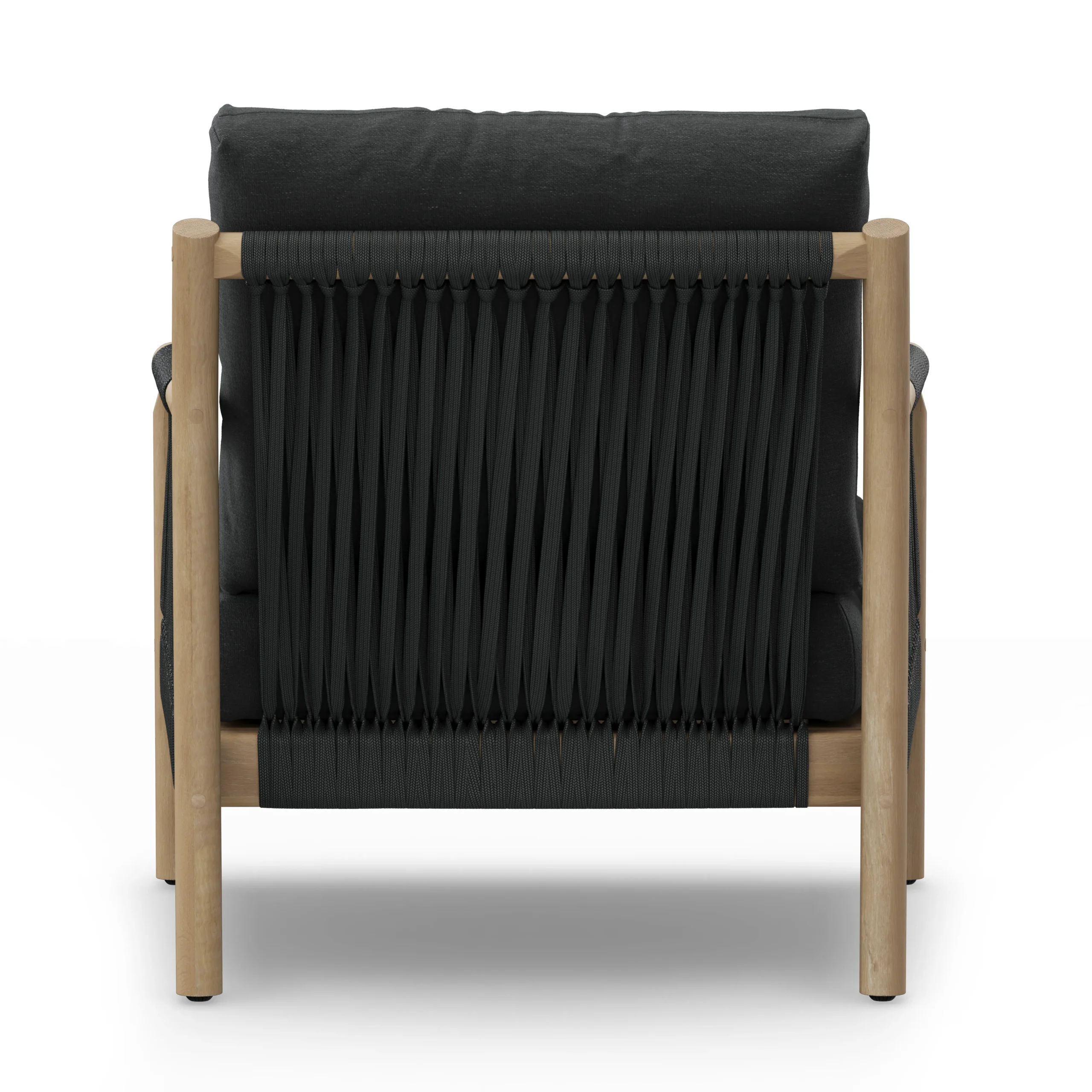 Rosa 34.5_ Outdoor Lounge Chair - Dravite Black - Image 8
