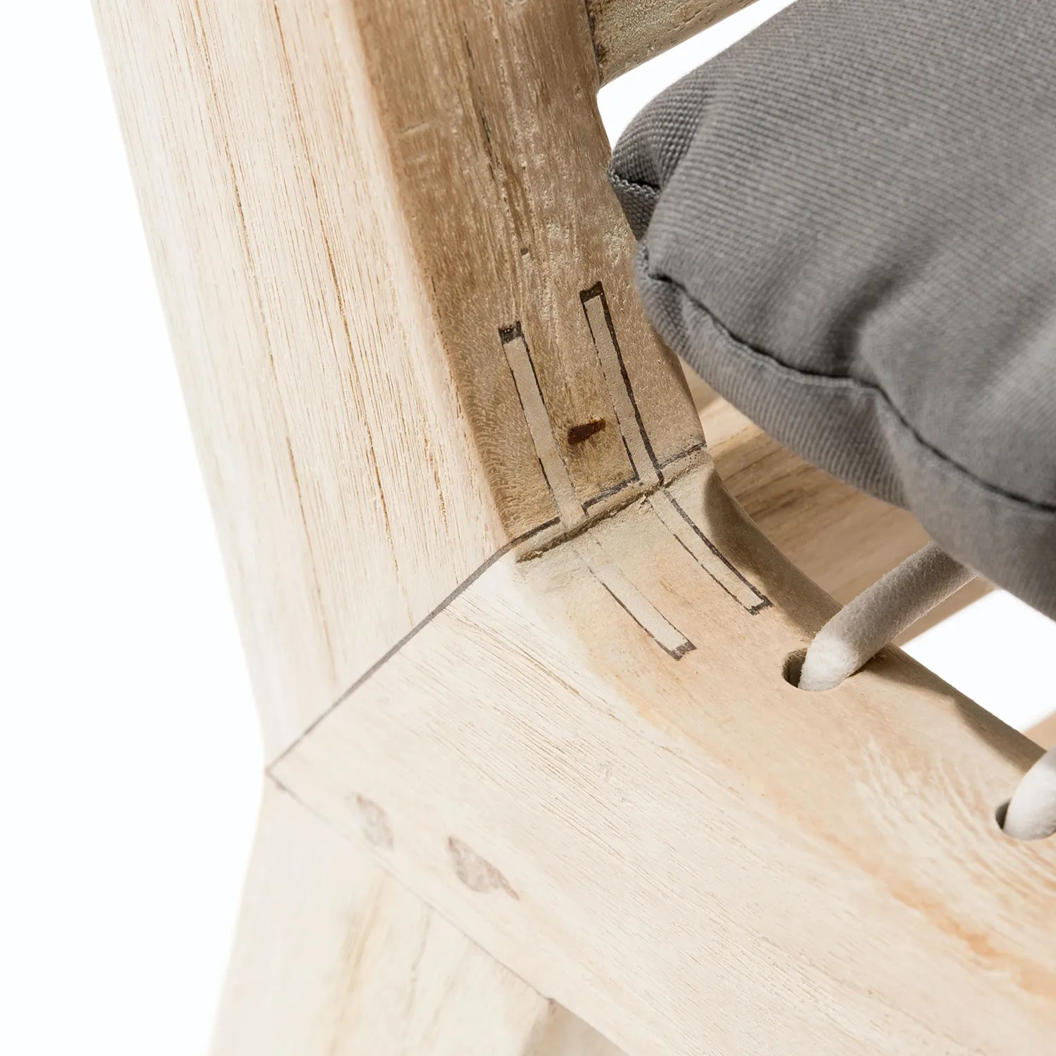 Teaka Outdoor Dining Chair - Natural Teak - Image 9
