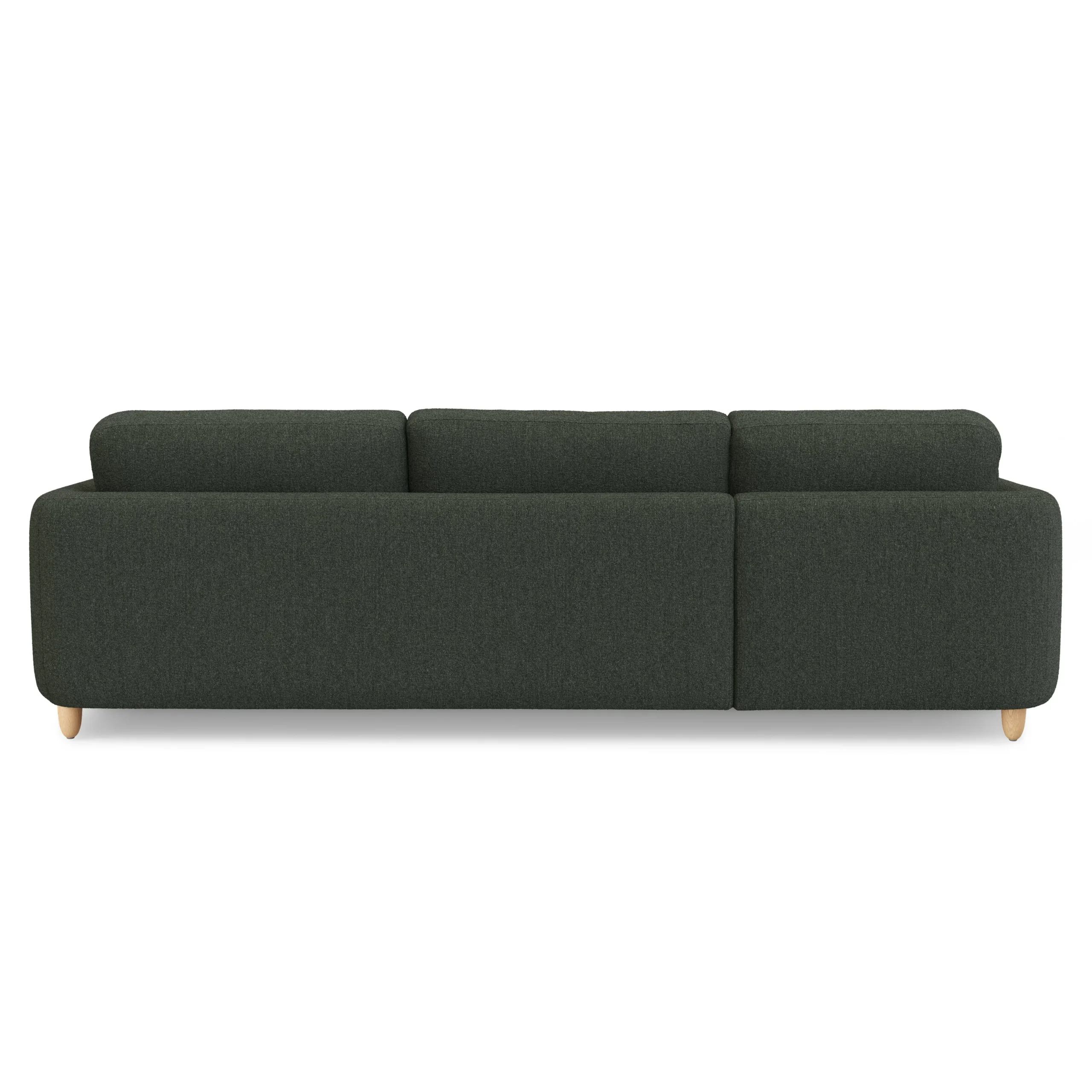 Vati 114_ Left Storage Sleeper Sectional - Natural Oak and Green Wool Bouclé - Image 7