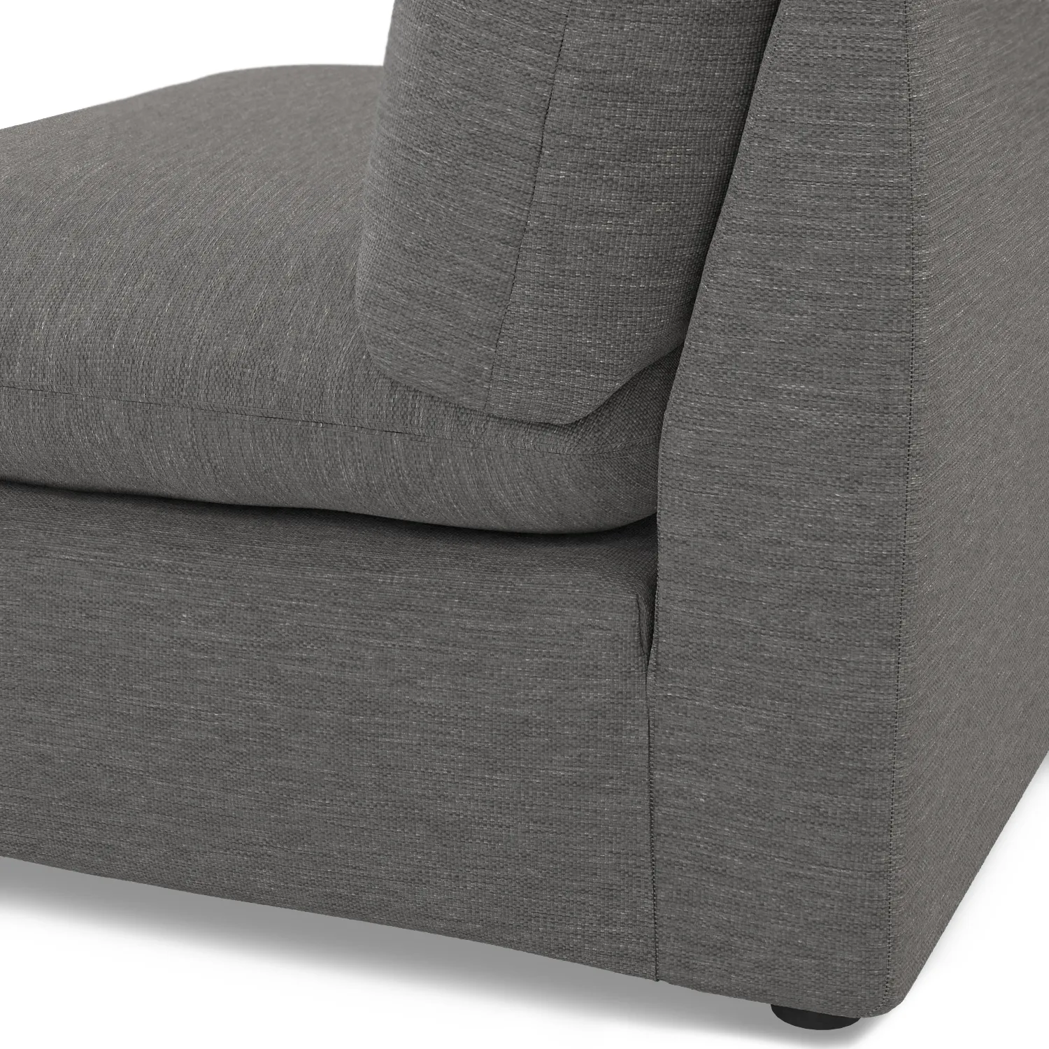 Leigh 39.5_ Armless Chair Module - Silver Gray - Image 8