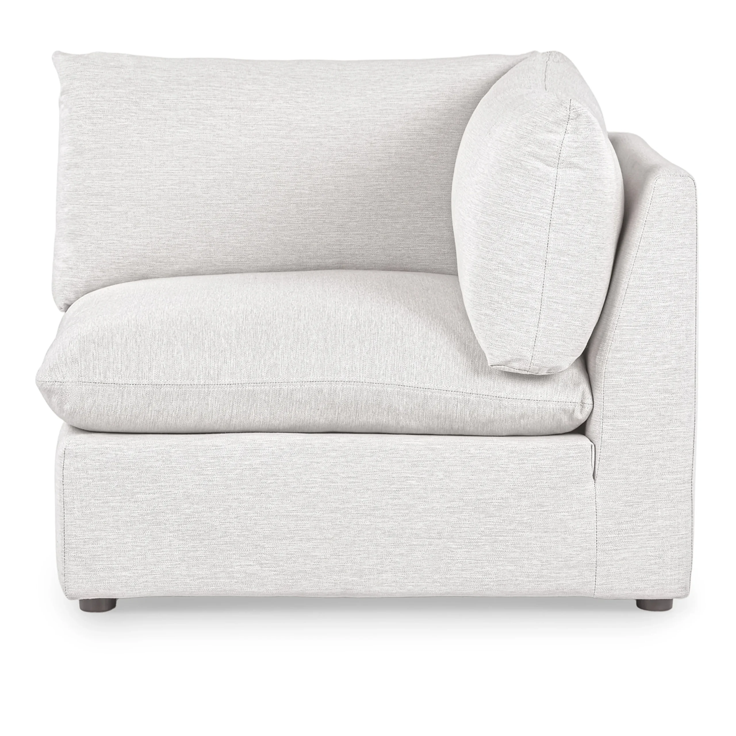 Leigh 41_ Corner Chair Module - Silver Ivory - Image 10