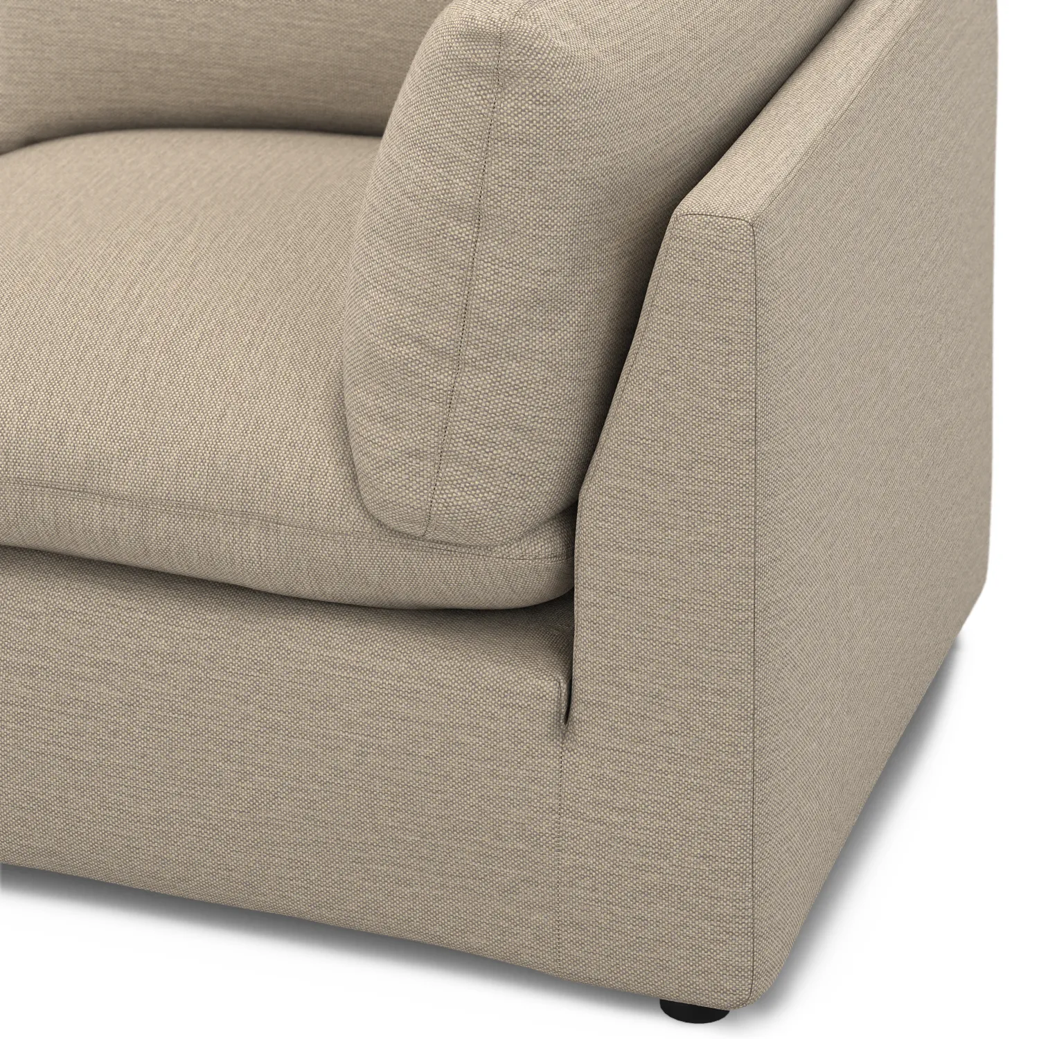 Leigh 41_ Corner Chair Module - Silver Taupe - Image 8