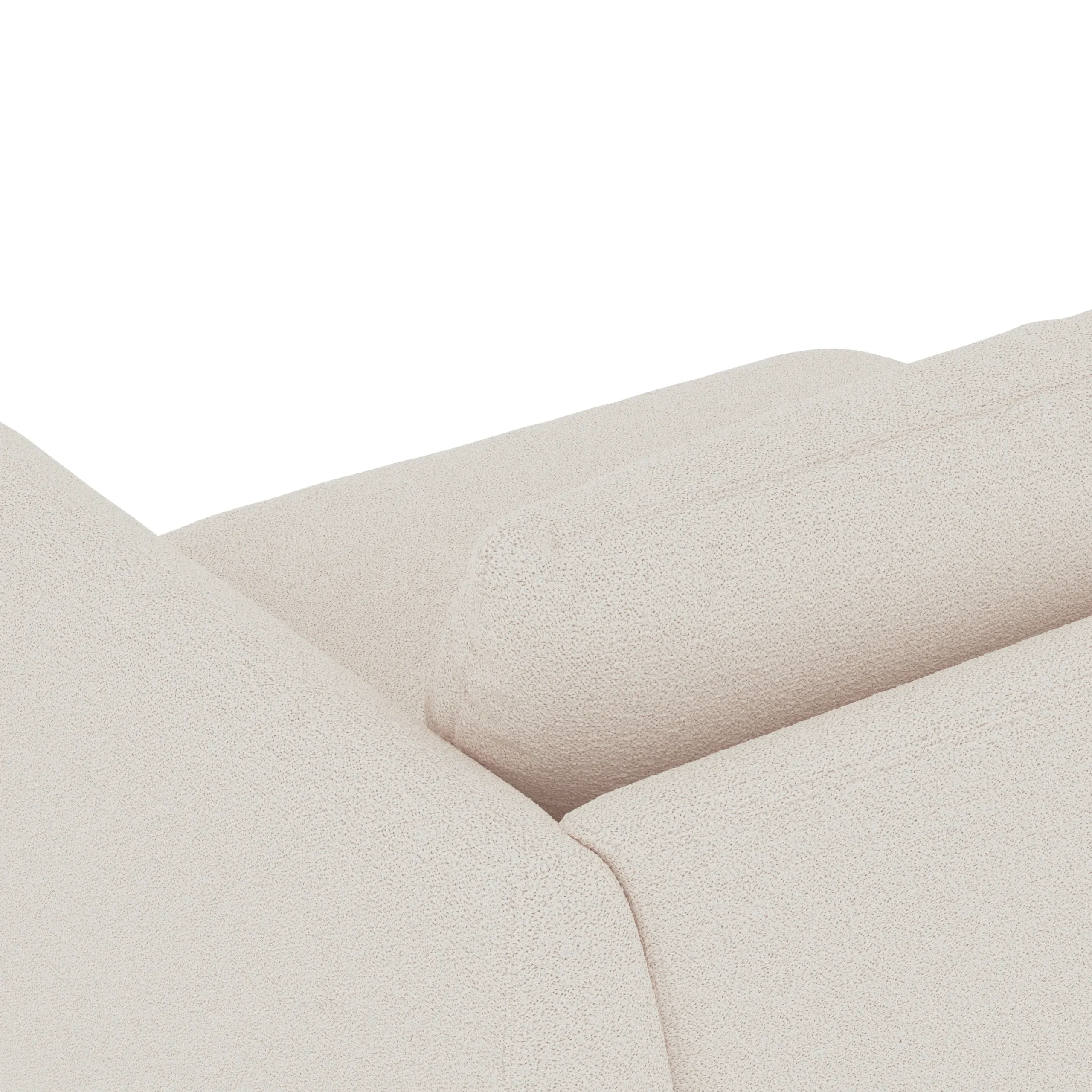 Leigh 46_ Right Arm Module - Ivory Wool Bouclé - Image 6