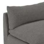 Leigh 79_ Armless Modular Sofa - Silver Gray