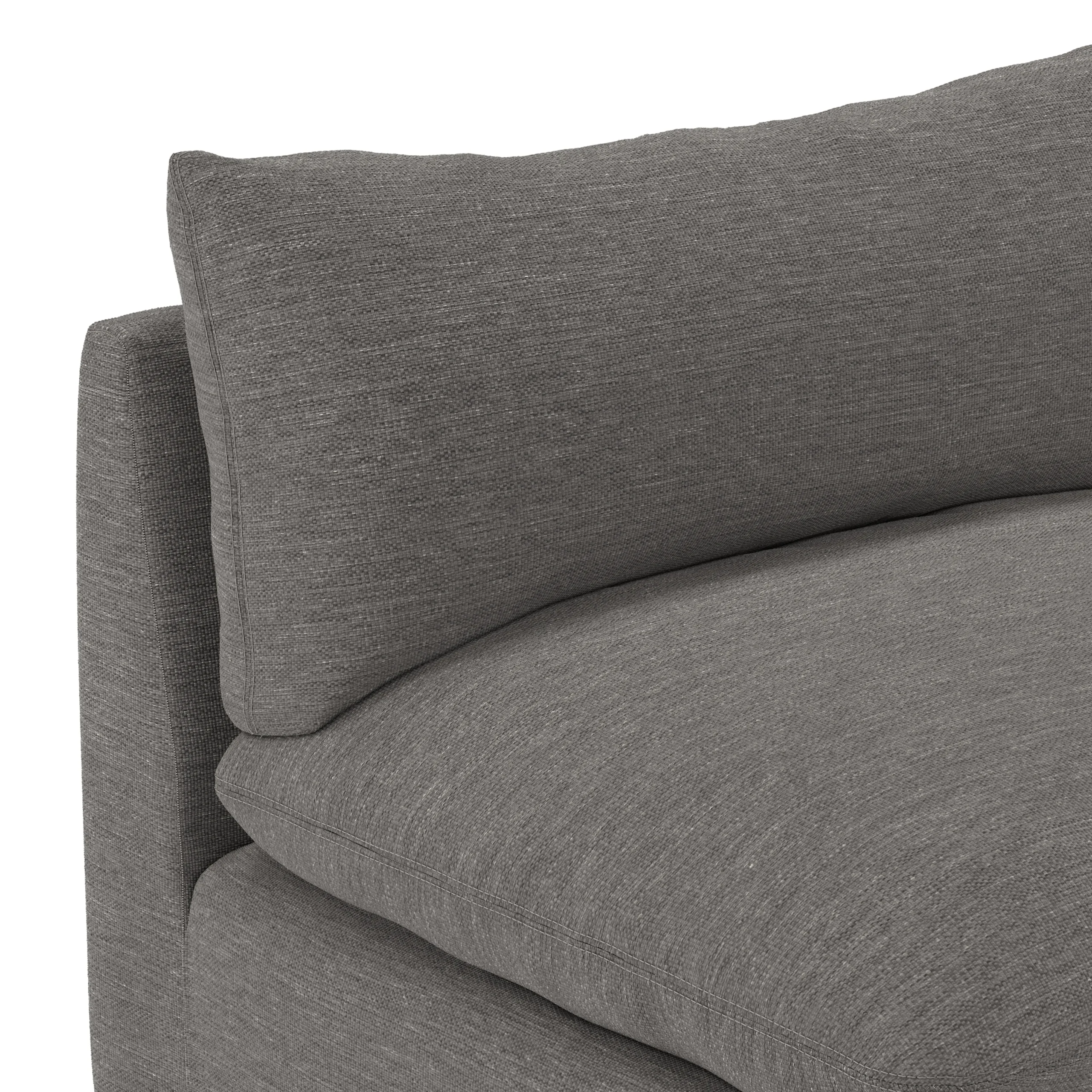 Leigh 79_ Armless Modular Sofa - Silver Gray - Image 6