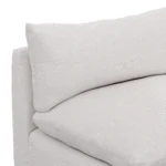 Leigh 79_ Armless Modular Sofa - Silver Ivory