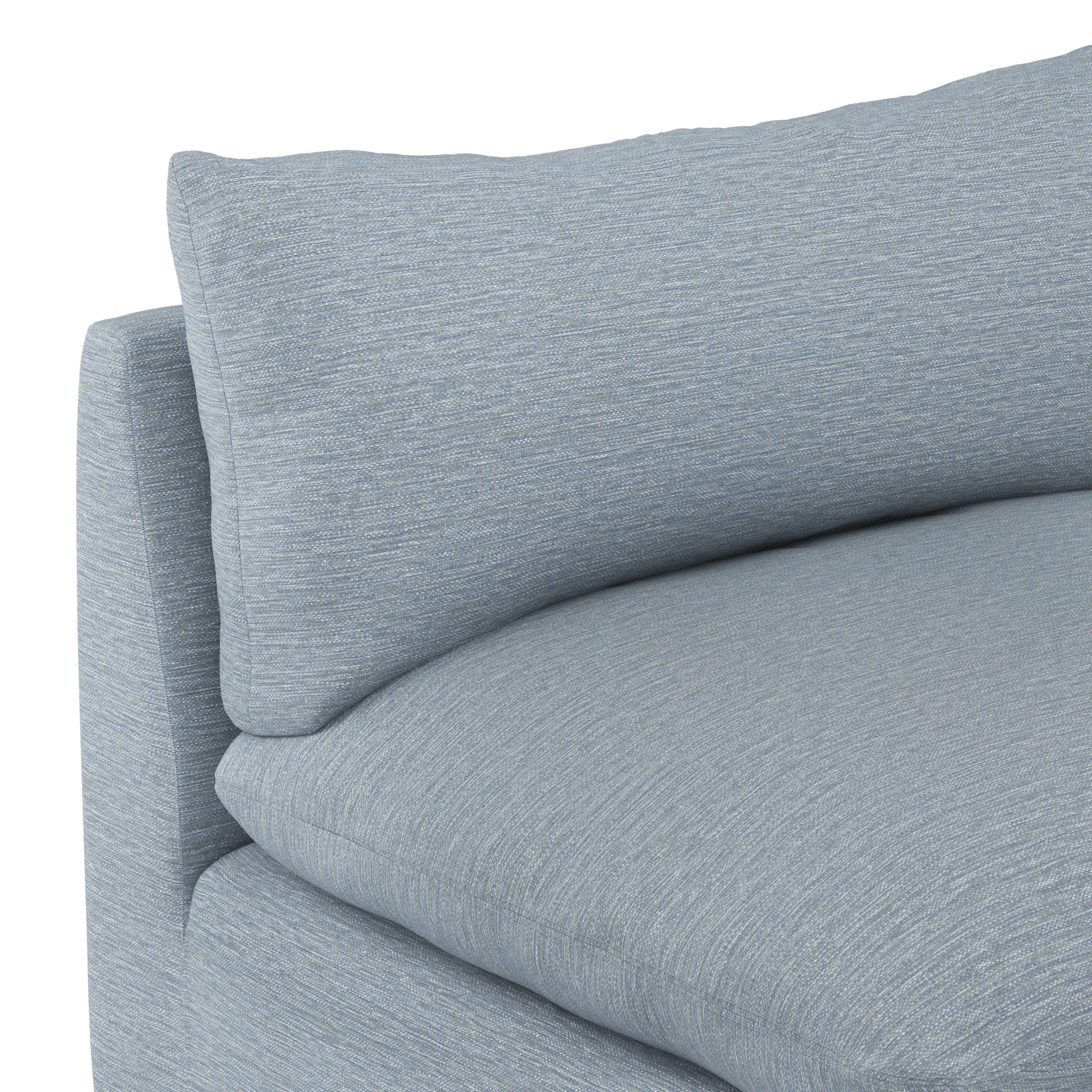 Leigh 79_ Armless Modular Sofa - Silver Light Blue - Image 8