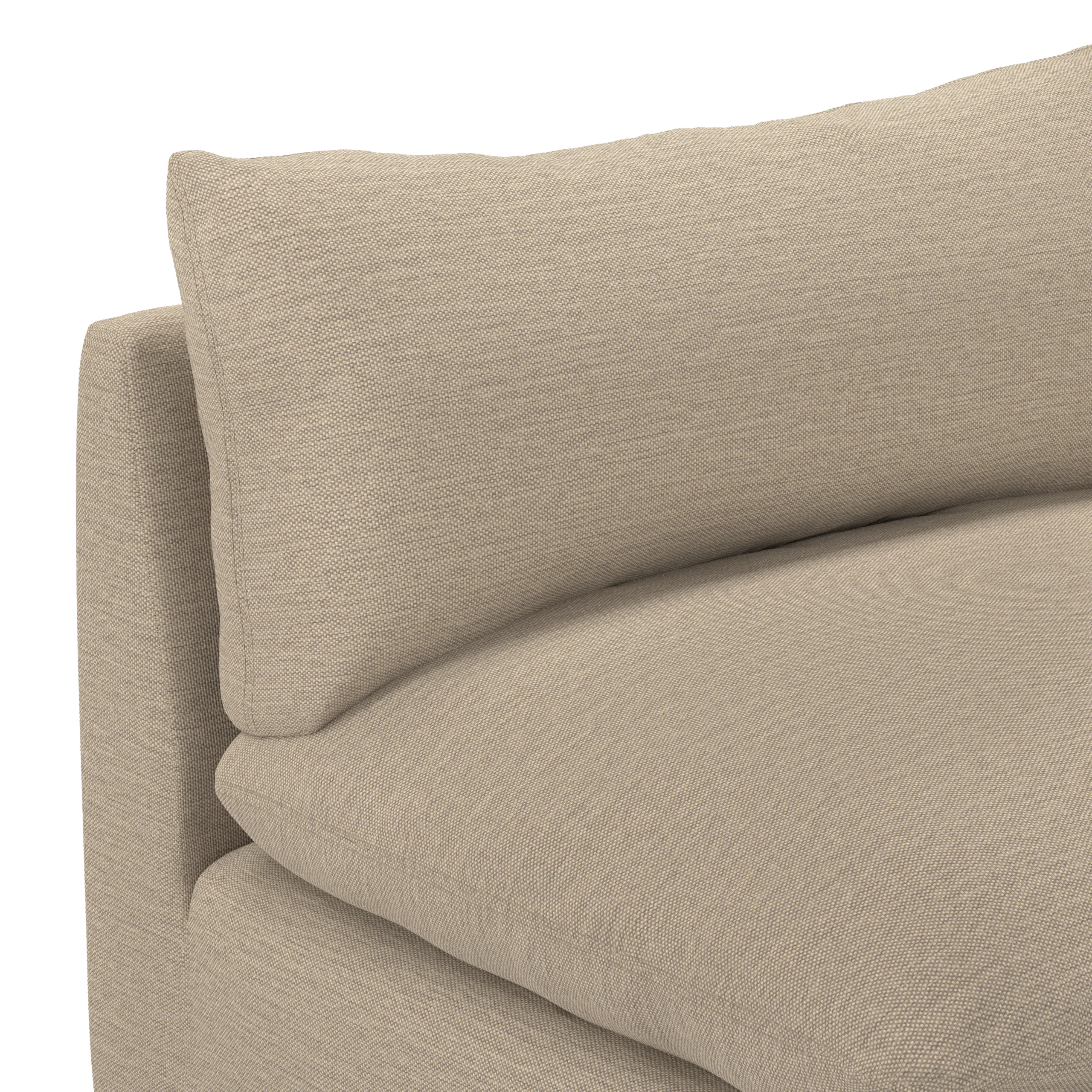 Leigh 79_ Armless Modular Sofa - Silver Taupe - Image 9