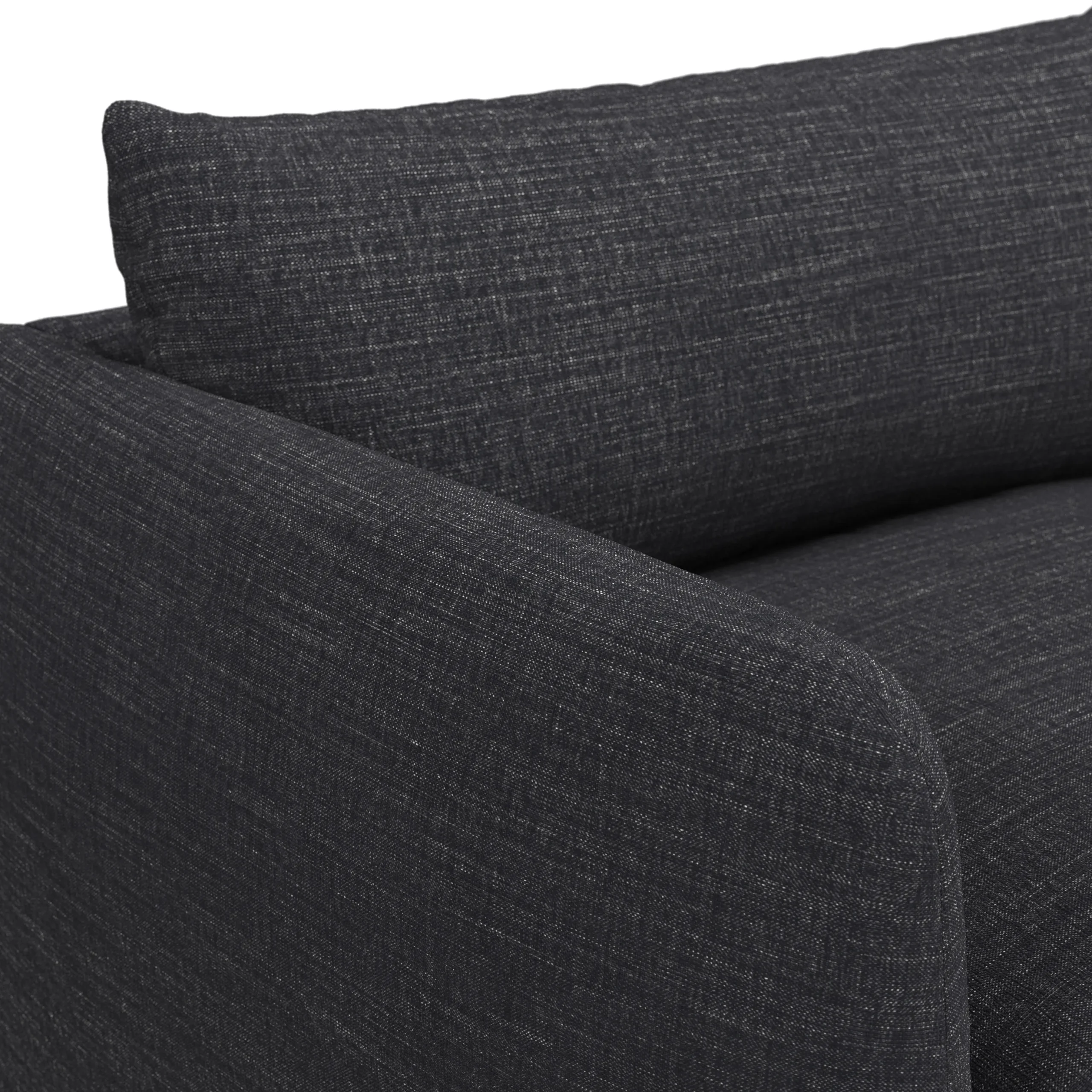 Leigh 92_ Modular Sofa - Napa Charcoal - Image 6