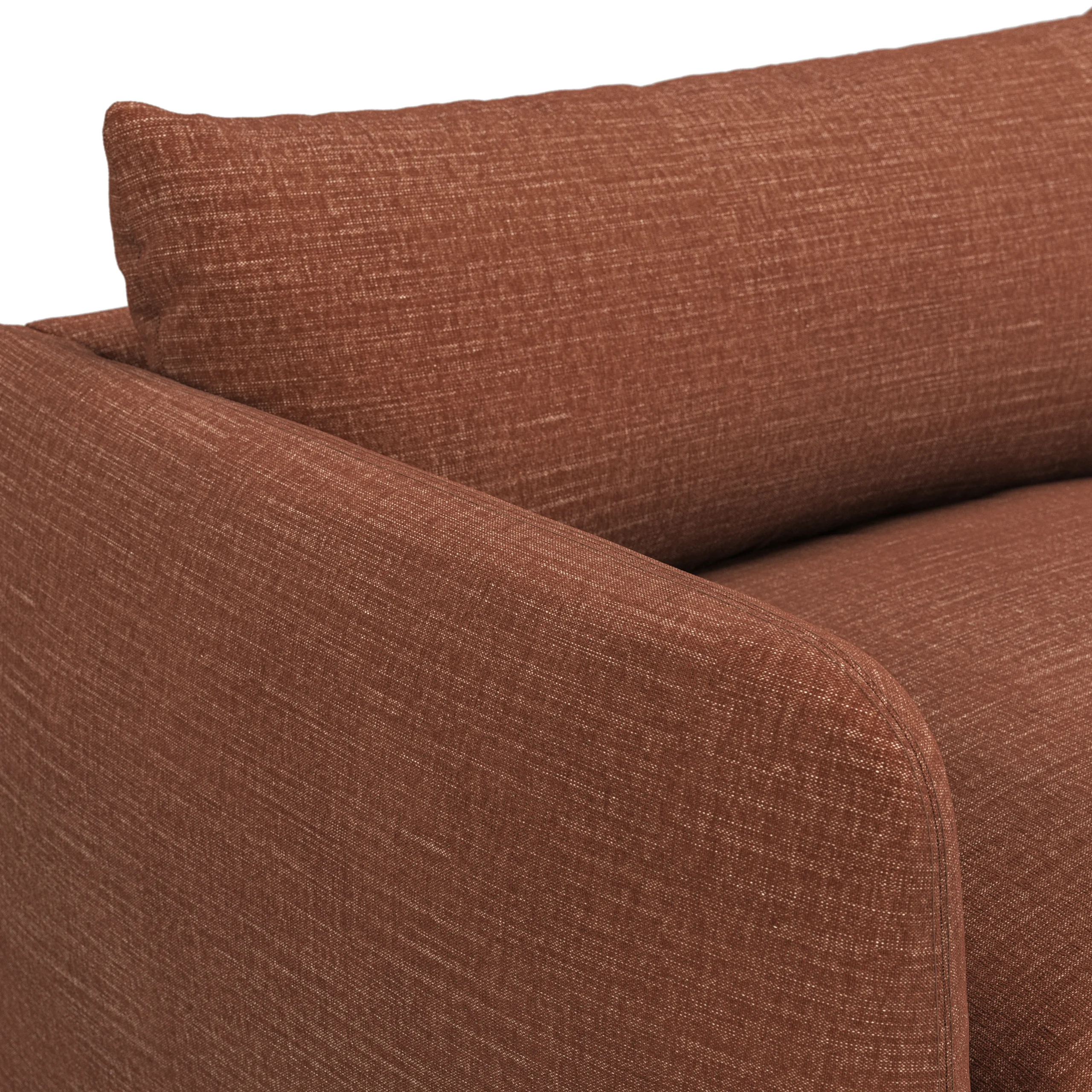 Leigh 92_ Modular Sofa - Napa Rust - Image 6