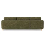 Vati 114_ Left Storage Sleeper Sectional - Natural Oak and Napa Moss