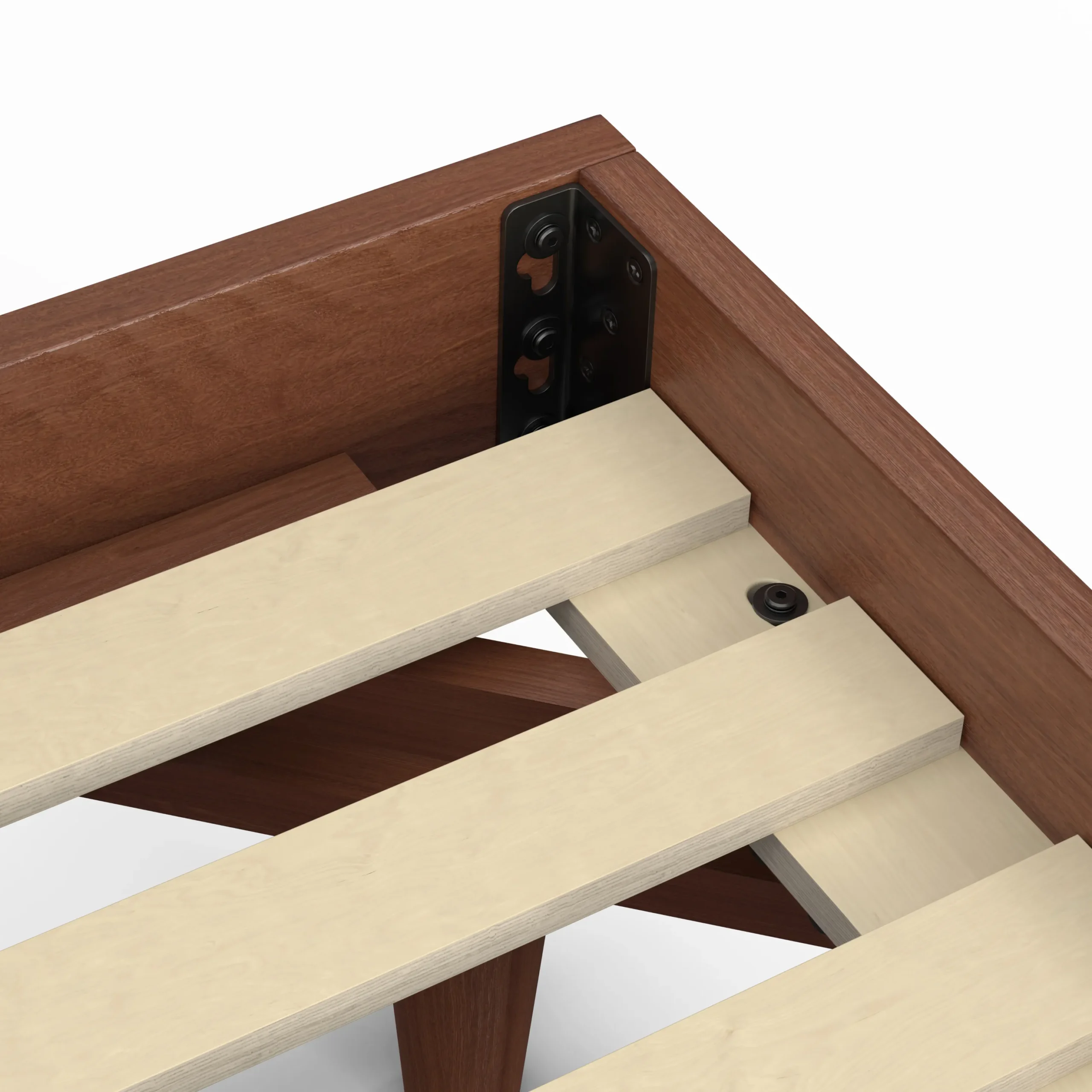 Basi Queen Bed Frame - Walnut - Image 8