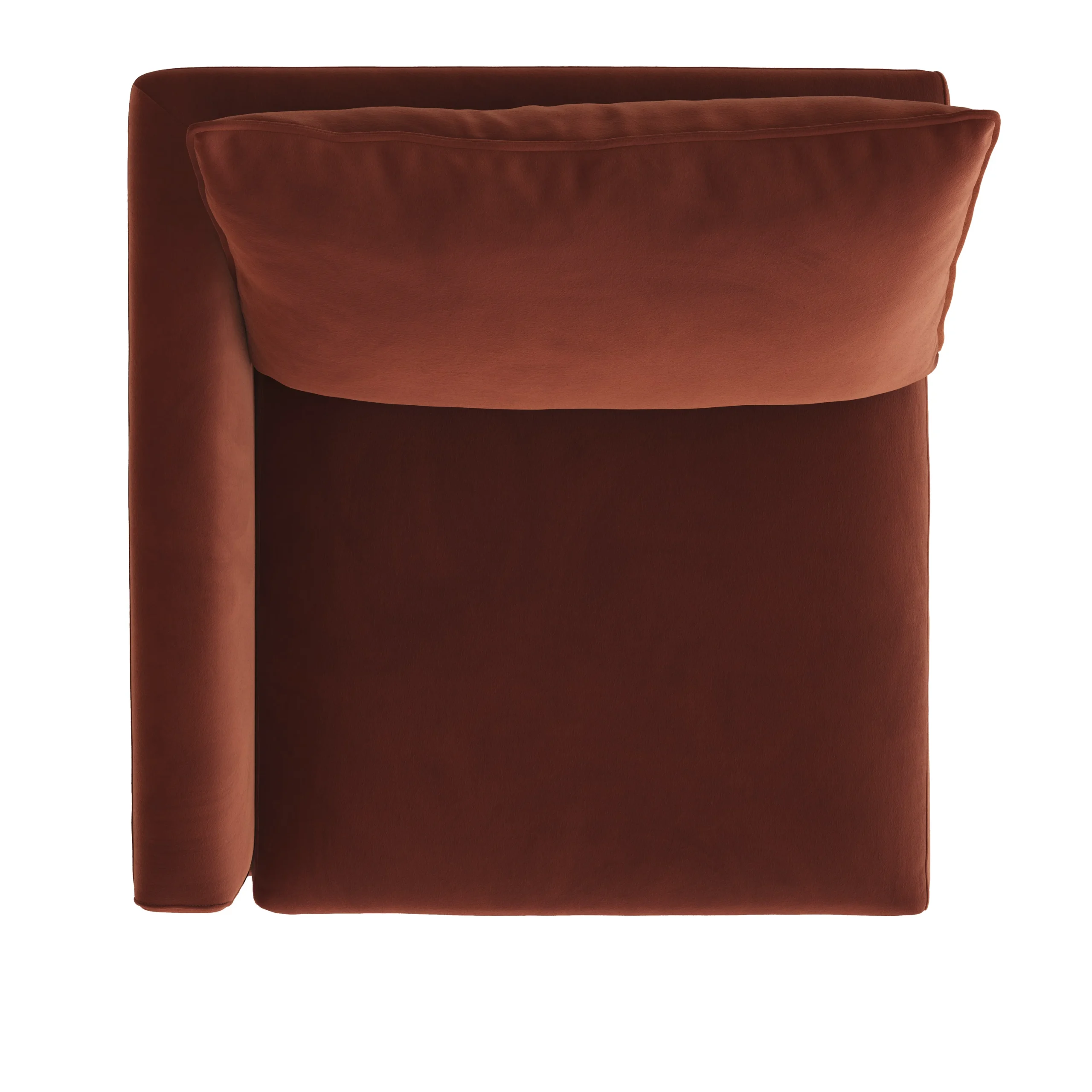 Lenae 36.25_ Velvet Left Arm Module - Hale Rust - Image 10