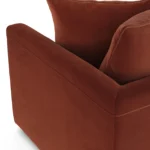 Lenae 104.5_ Velvet Modular Sofa - Hale Rust