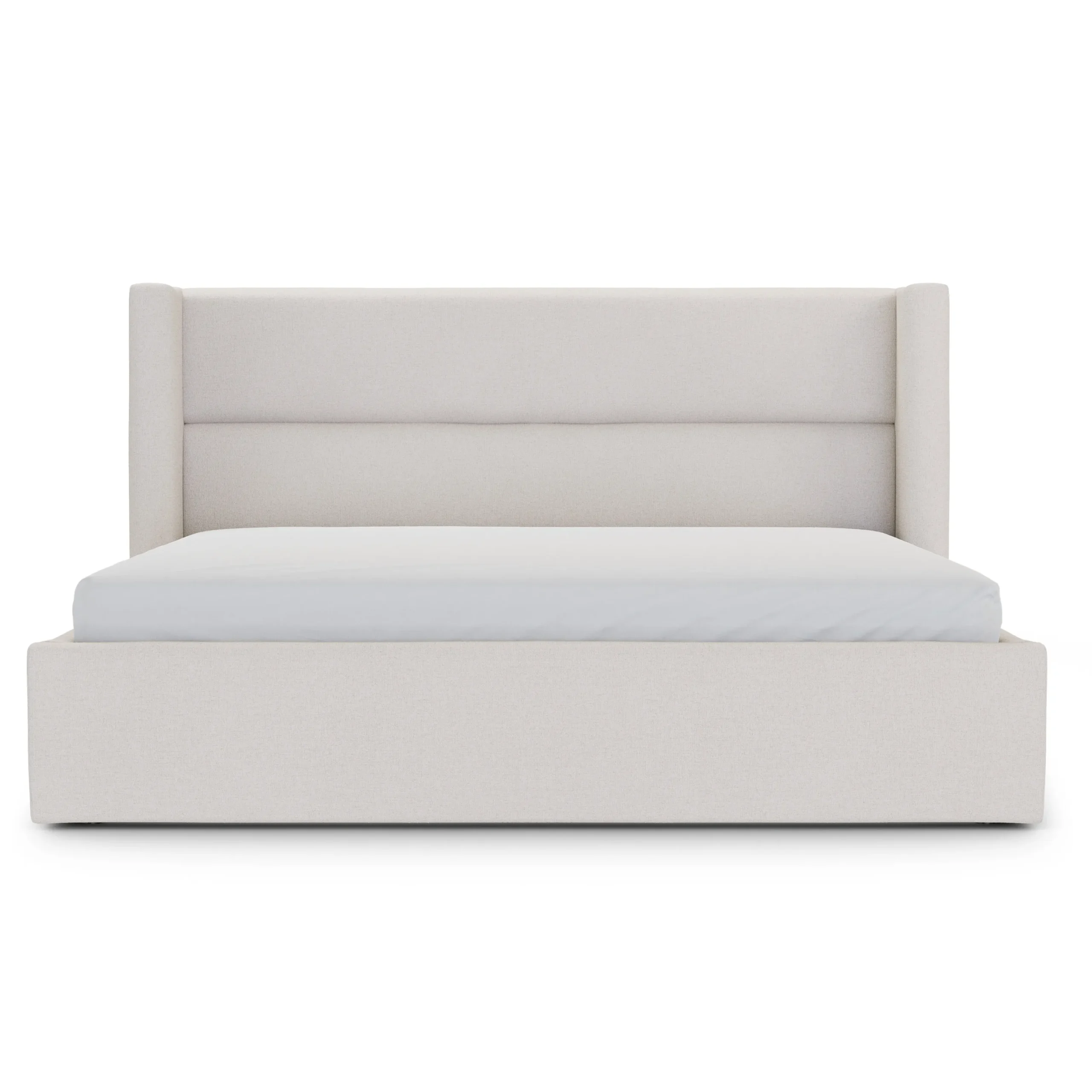 Calabri King Upholstered Bed - Napa White - Image 9