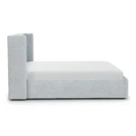 Calabri King Upholstered Bed - Silver Light Blue