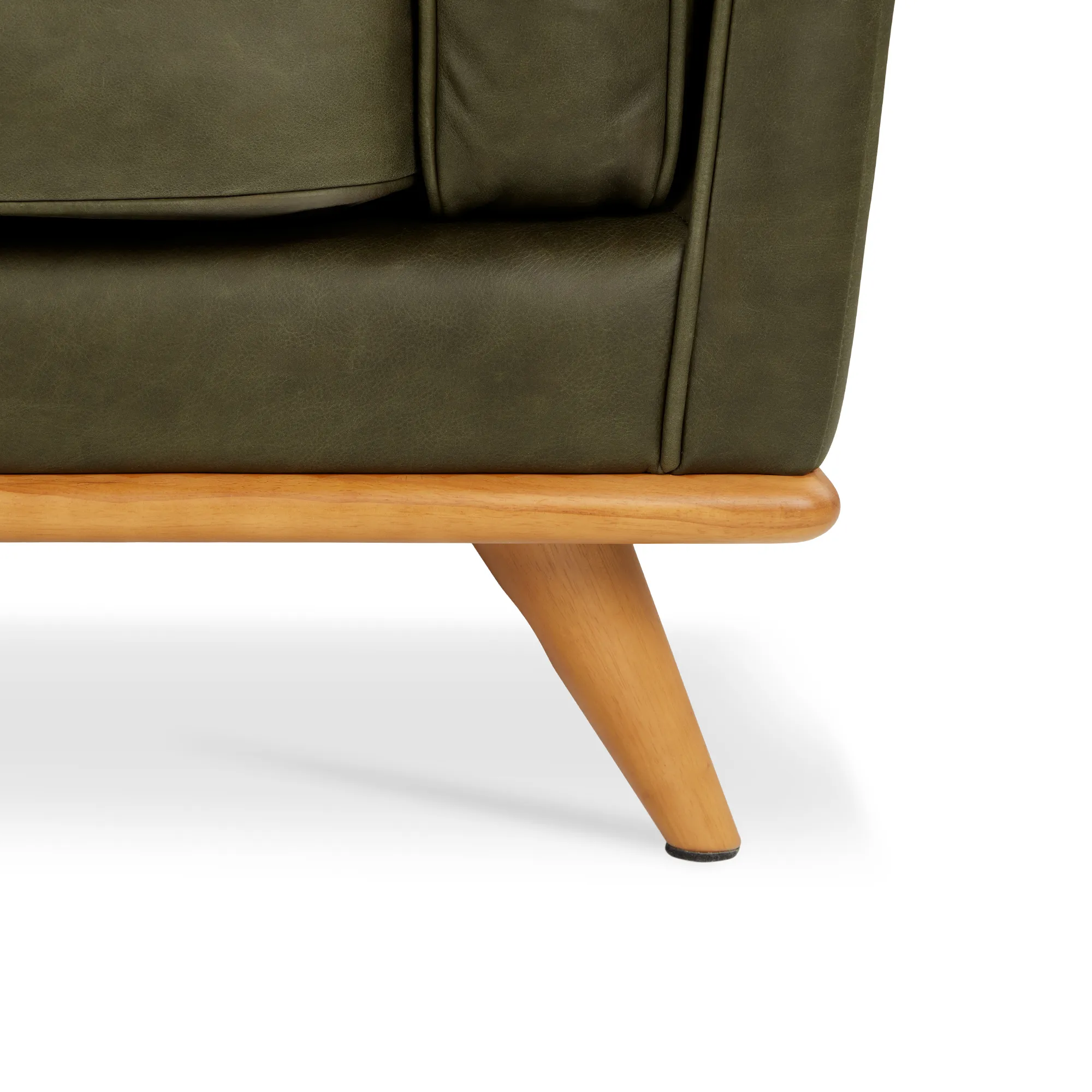 Timber 41_ Leather Lounge Chair - Charme Green - Image 4