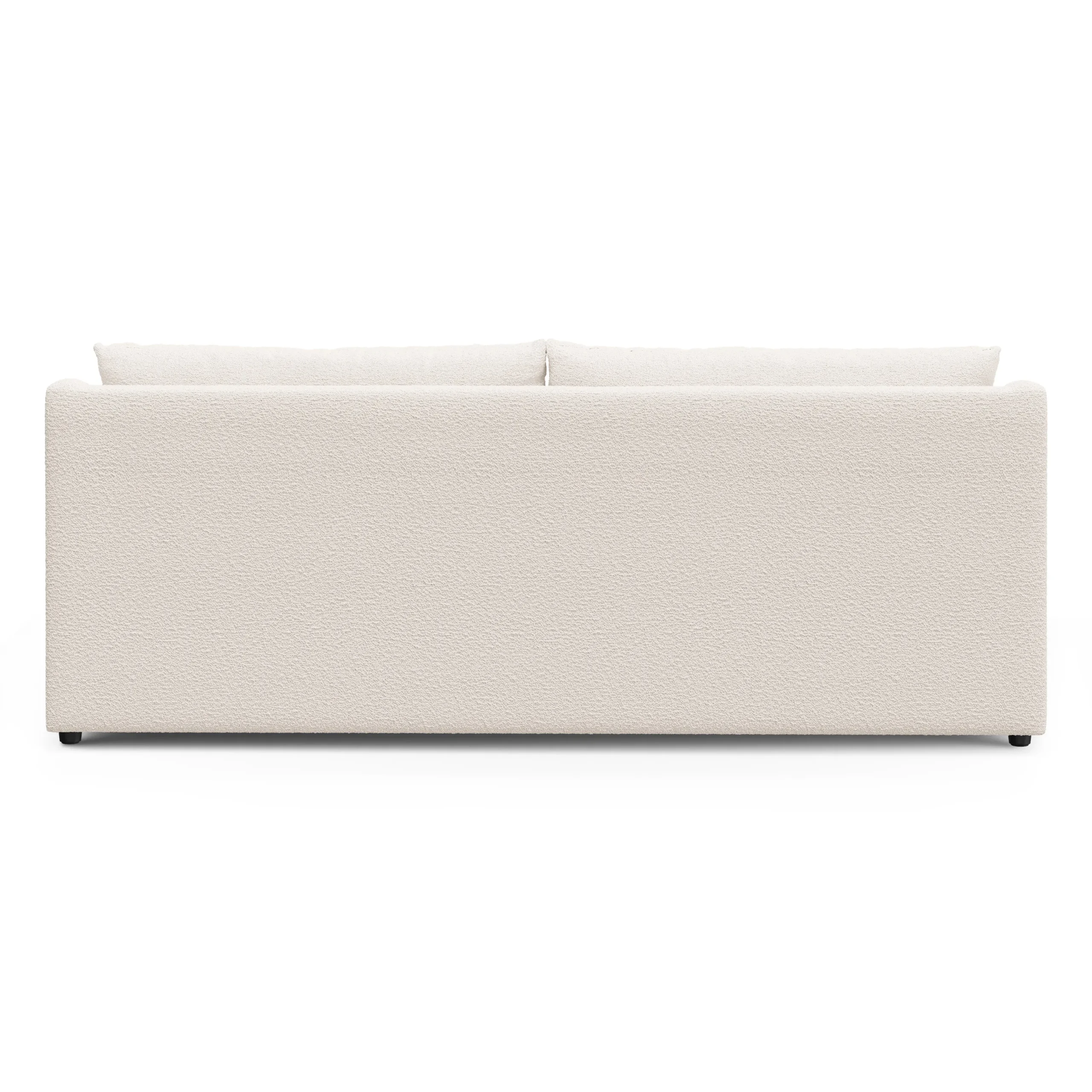 Landry 84.5_ Sofa Bed - Ivory Wool Bouclé - Image 9