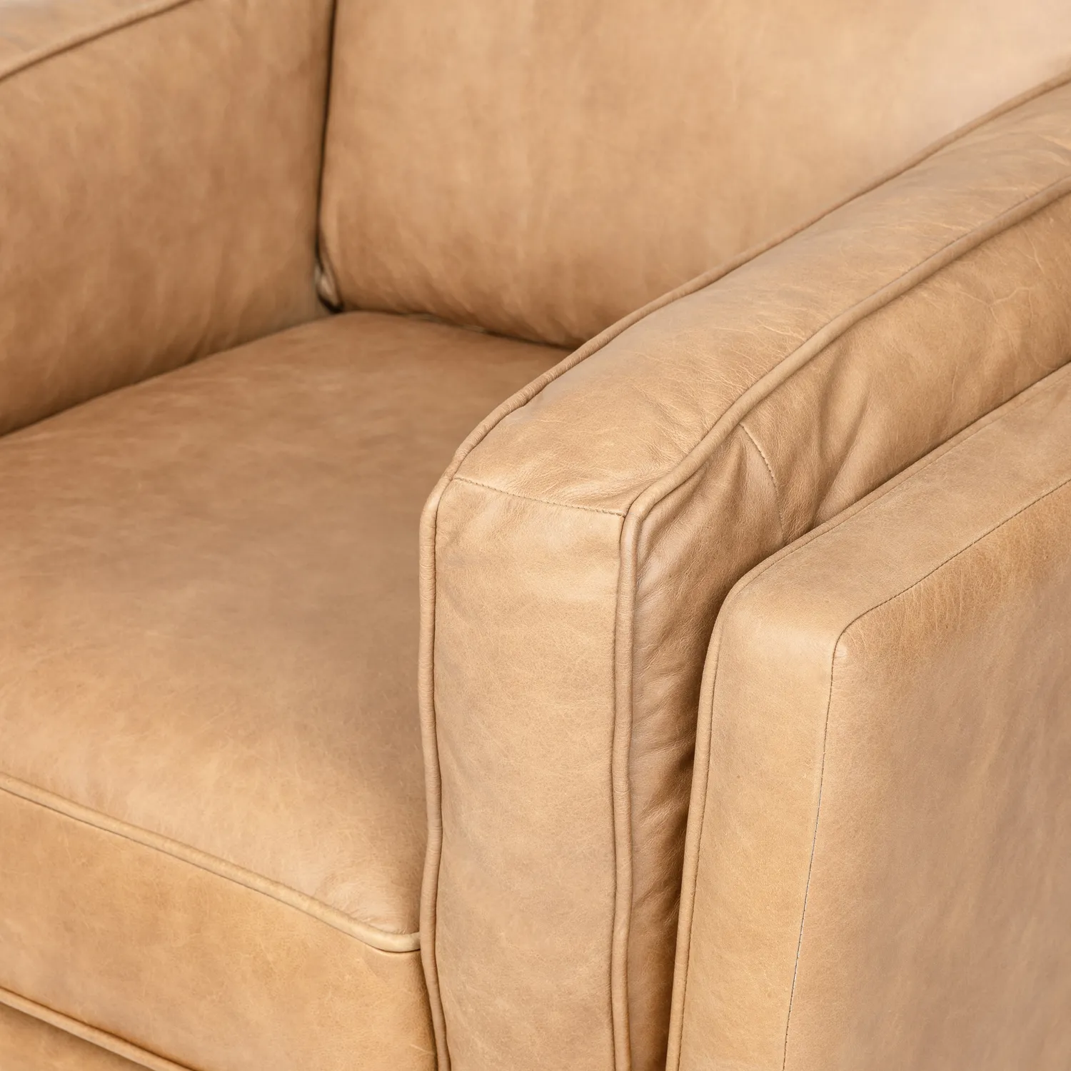 Timber 41_ Leather Lounge Chair - Charme Tan - Image 6