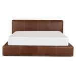 Cigar King Leather Storage Bed - Rawhide Brown