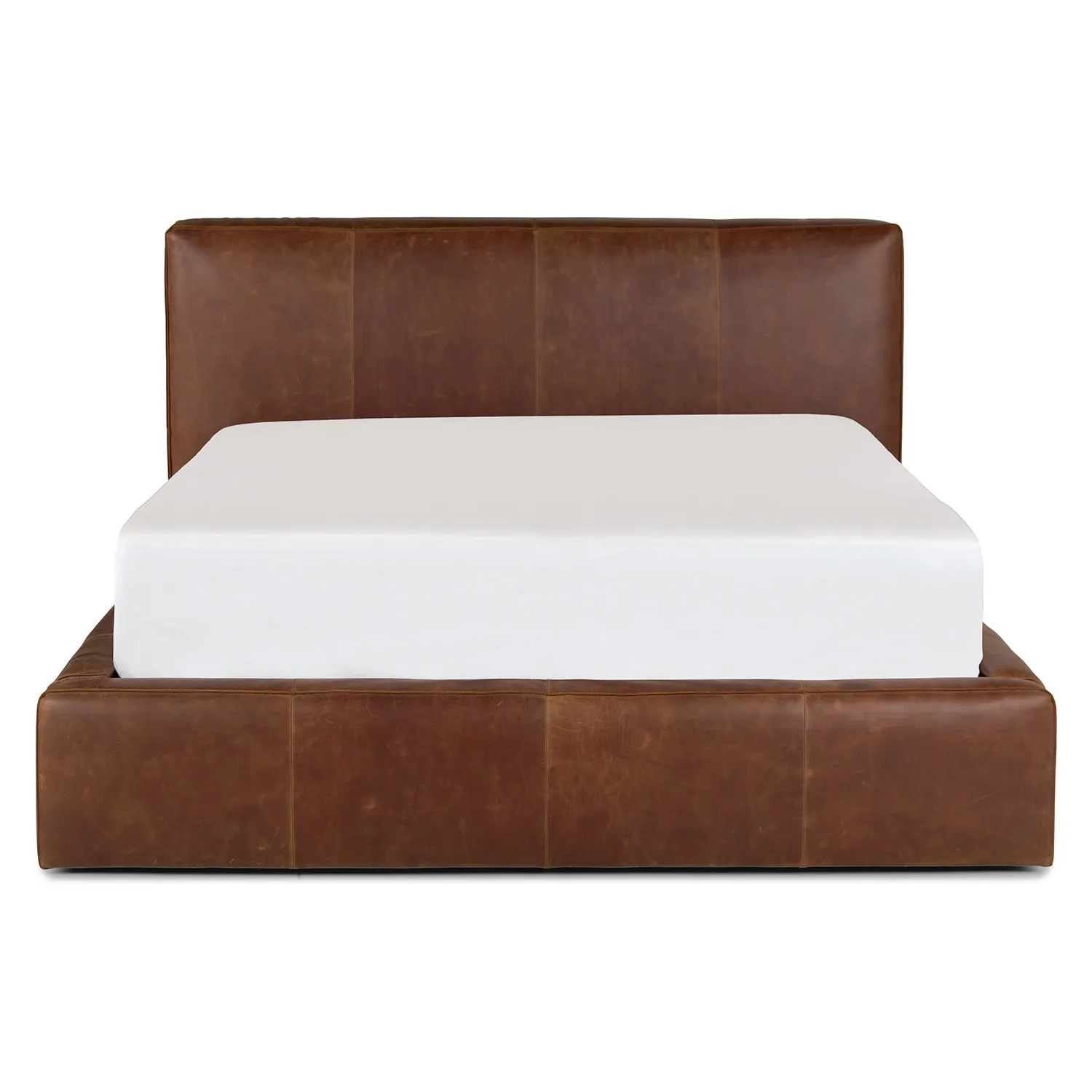 Cigar Queen Leather Storage Bed - Rawhide Brown - Image 11