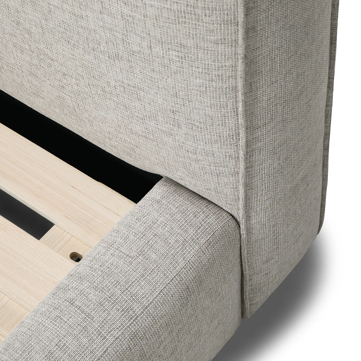 Cigar Queen Upholstered Storage Bed - Birch Ivory - Image 9