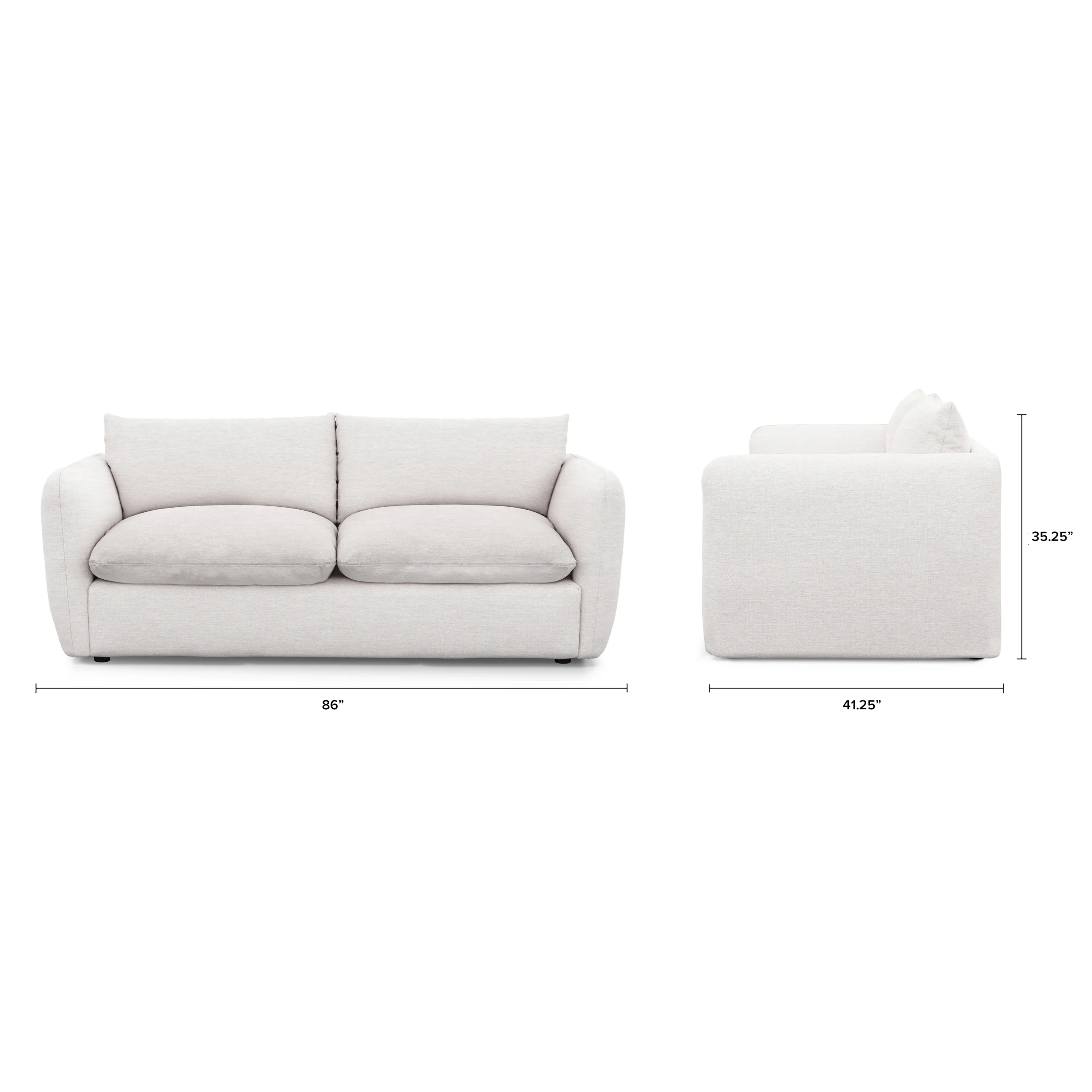 Leigh 86_ Sofa Bed - Silver Ivory - Image 12
